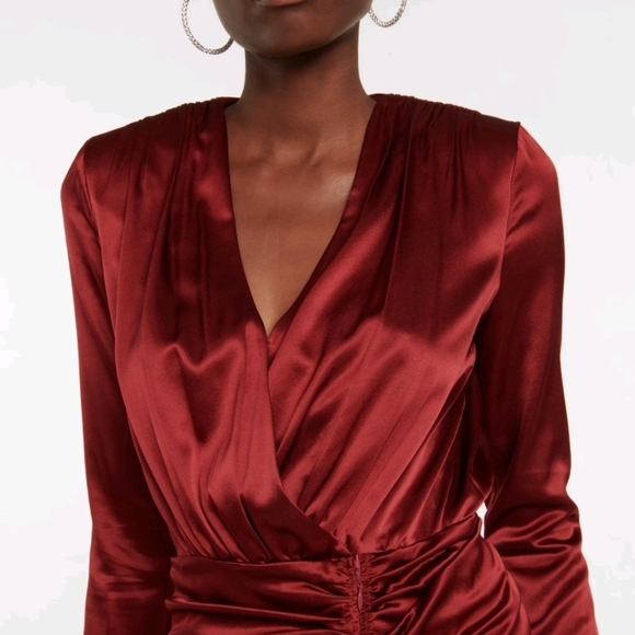 Veronica Beard Cameri Dress In Cabernet Size 6 - Picture 6 of 13